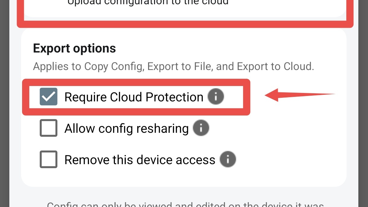 Cloud Protect for HTTP Tweak Configs: Secure Exports and Sharing
