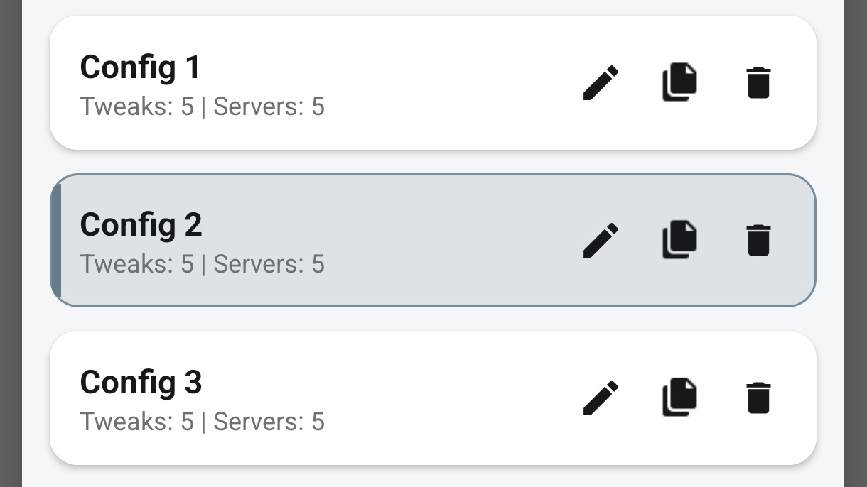 One App, Many Configurations: Organize Servers and Tweaks in HTTP Tweak