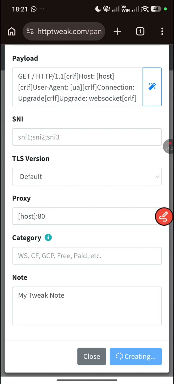 Actual tutorial video frame showing the successfully created server in the Panel Servers tab.